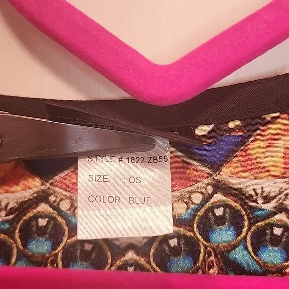 SAKKAS CAFTAN or KAFTAN  Flowing TUNIC Eyecatching Butterfly Print DRESS - Picture 6 of 7